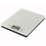 Image of White Glass Digital Kitchen Scales