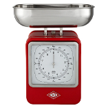Image of Wesco Red Steel Retro Mechanical Kitchen Scale